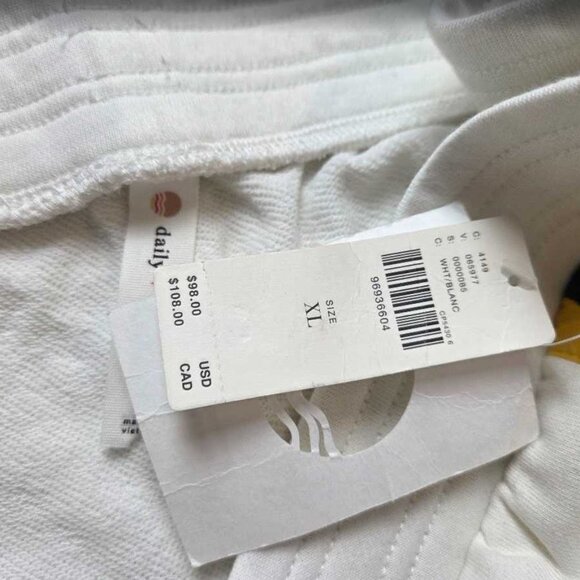 New XL Daily Practice x Anthropologie Pull-on wide leg track pants in white - Picture 9 of 11